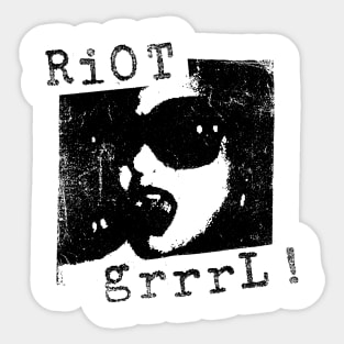 riot Grrrl t shirt punk Sticker